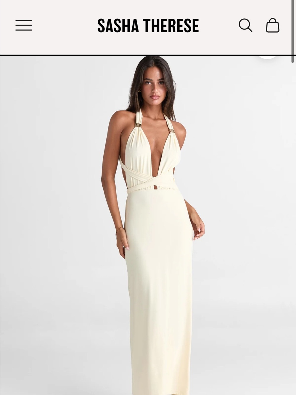 Mira Maxi Dress Butter NWT